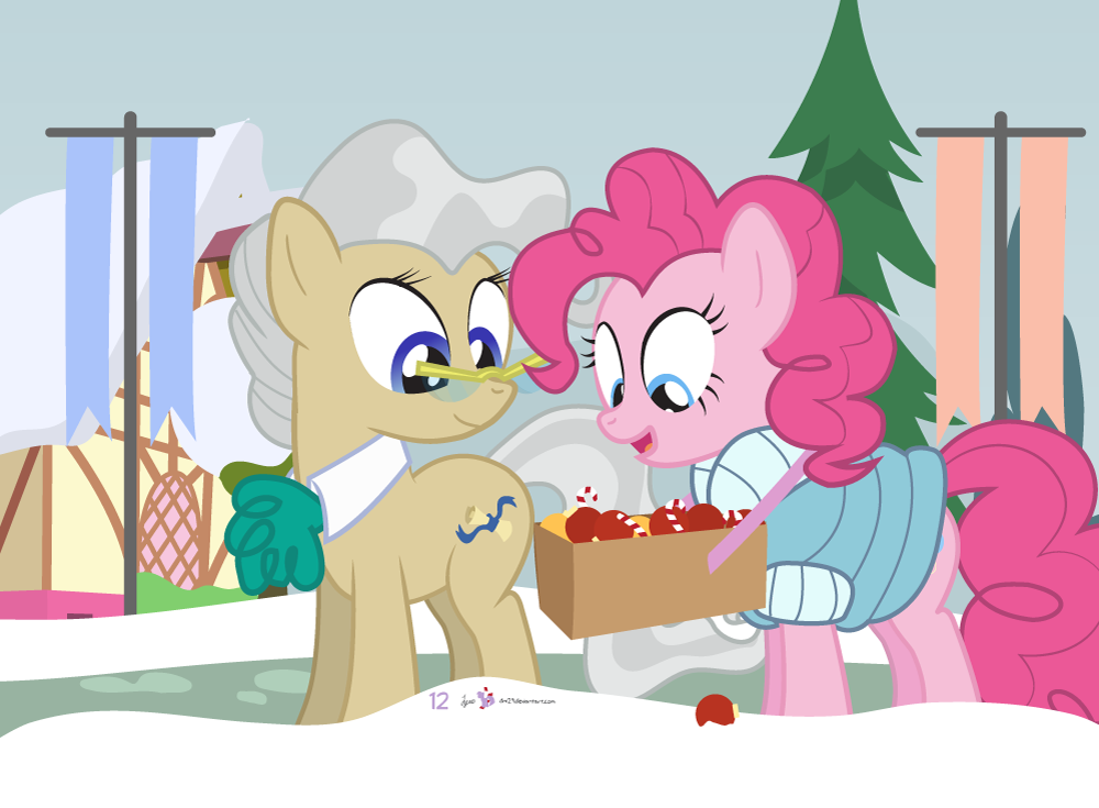 #dm29HolidayHorse Day 12: Pinkie + Mayor Mare