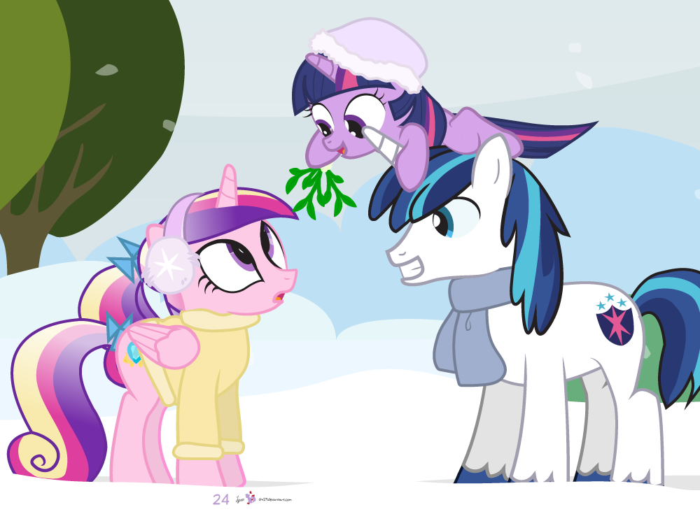 #dm29HolidayHorse Day 24: Shiny, Twily + Cadance