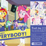 HEY! HEY! EVERYBODY! An MLP EQG Fanart Calendar