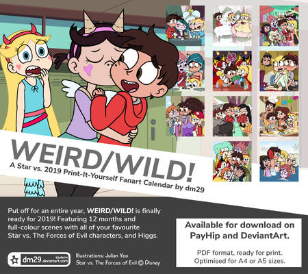 WEIRD/WILD! A Star vs. Fanart Calendar