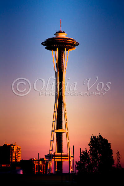 Space Needle at Dusk