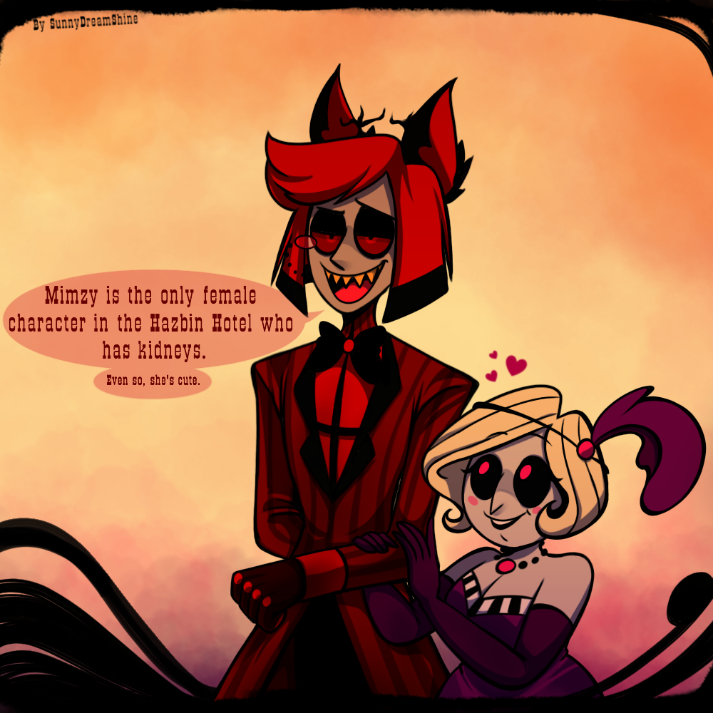 Hazbin Hotel Alastor x Mimzy by SunnyDreamShine on DeviantArt