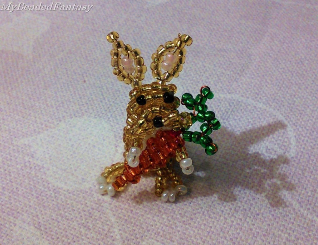 Beaded Rabbit by MyBeadedFantasy on DeviantArt