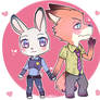 Chibi- Nick and Judy