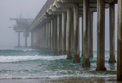 Scripps Pier in Fog