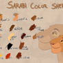 Sarabi color sheet