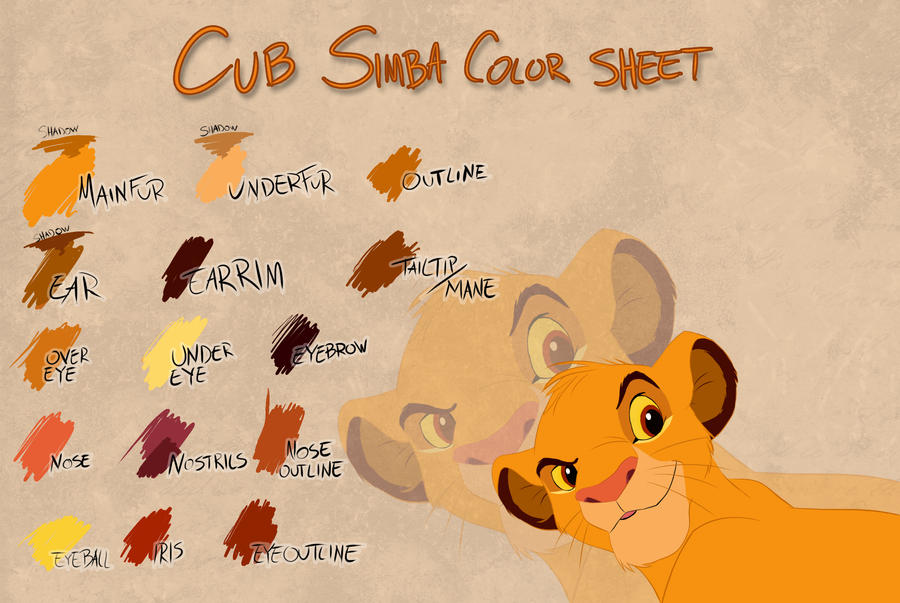 Cub Simba Color Sheet By Takadk On Deviantart Cub Simba Color Sheet By Takadk On Deviantart