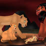 Sarafina, Nala, Mheetu, Scar