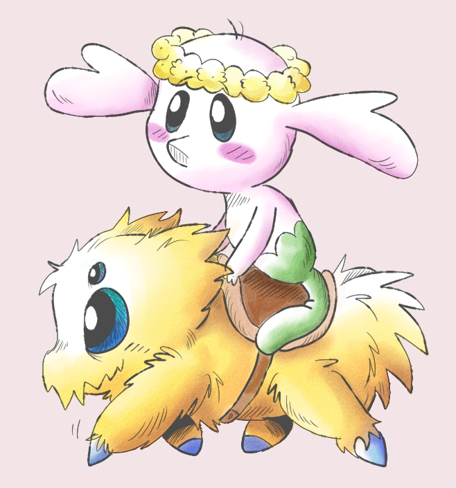 Flabebe and Joltik