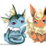 Vaporeon + Flareon