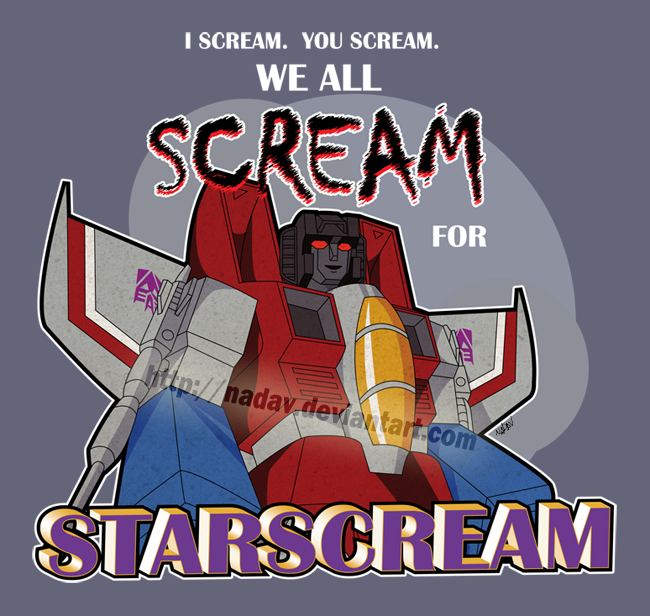 Starscream (T-shirt design)