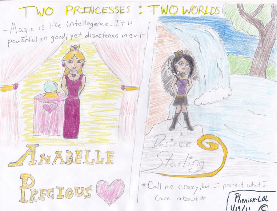 Two Princesses by pheniox-LOL on DeviantArt