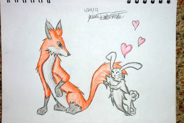 Mrs. Fox and Mr. Bunny