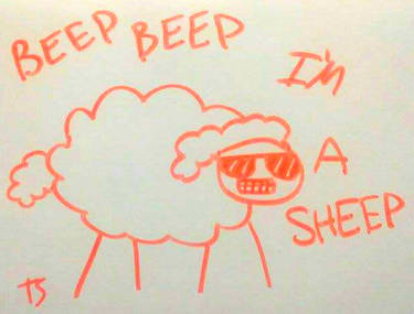 Whiteboard Doodle #4 Imma Sheep