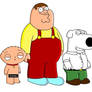 Stewie, Peter, Brian