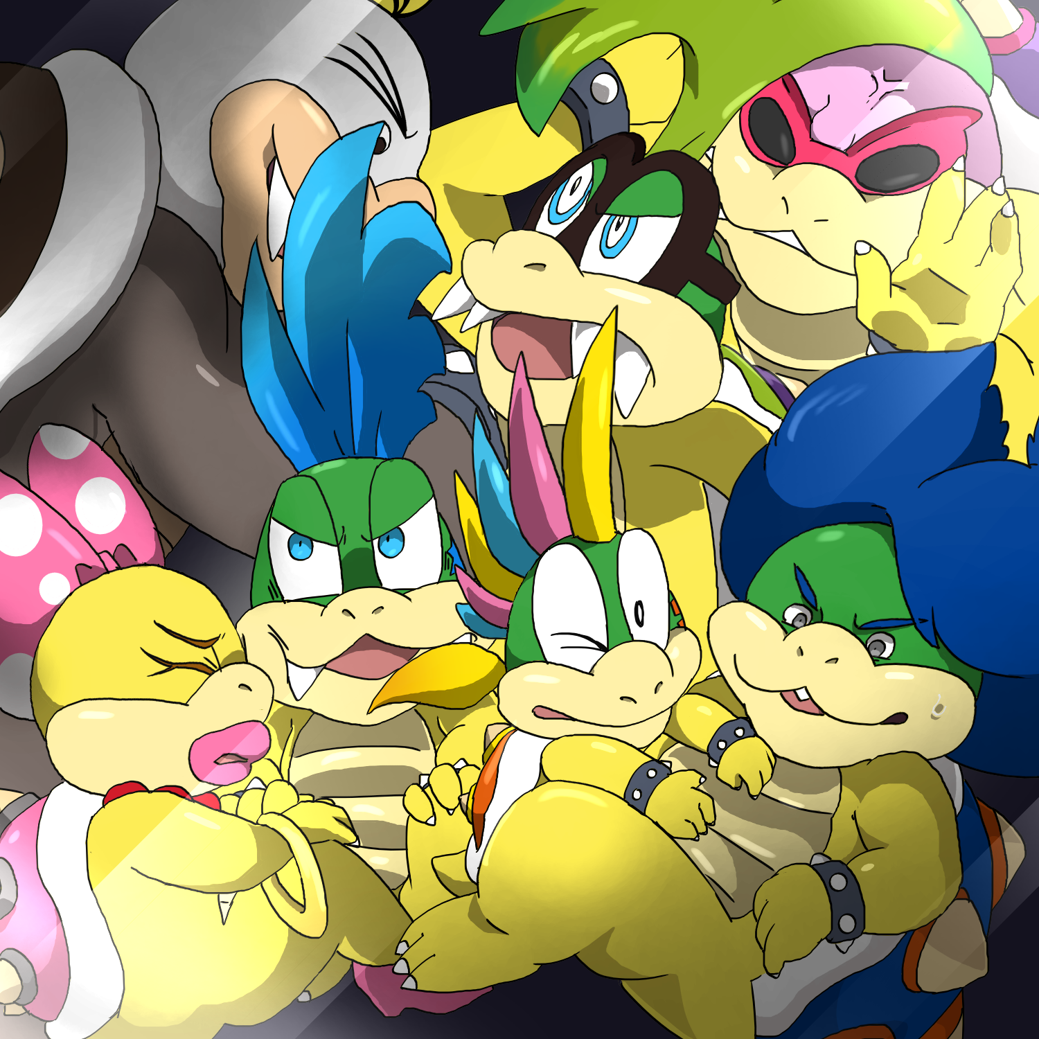 Koopalings Trapped in a box