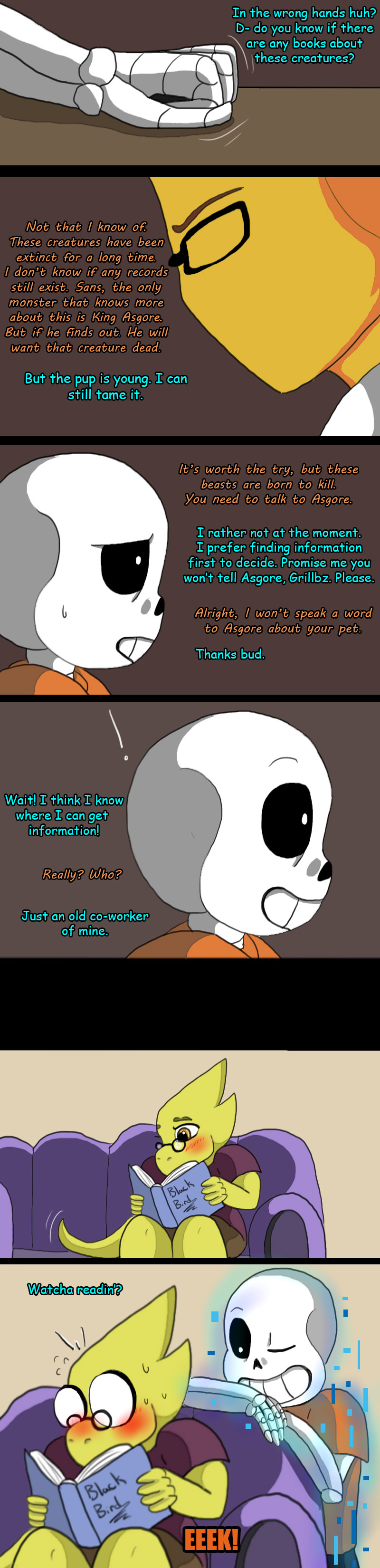 Sans's new pet (page 20)