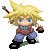final fantasy cloud pixel art by OscarCelestini