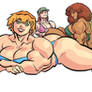 Musclegirls bikini party full color