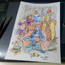 The White Lion Stay home watercolor