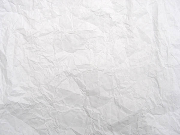 Crumpled white paper texture by melemel