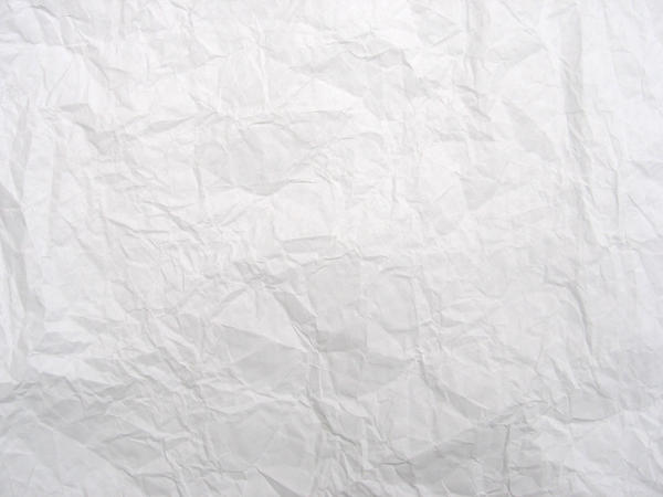 White color creased paper tissue background texture, wrinkled tissue paper  texture. Stock Photo