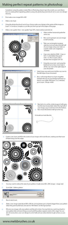 Repeat patterns in Photoshop