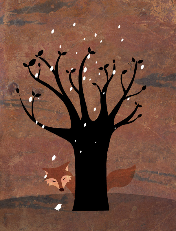 Fox and Bird by melemel