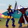 Starly Coyote and Sword Hound - Friendly Duel pt.2