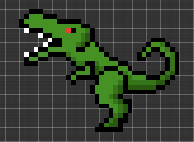 Pixel T-Rex by DocLollipop on DeviantArt
