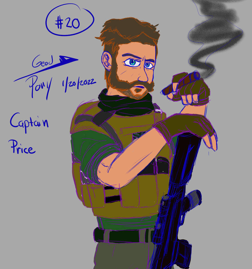 Captain Price Sketch #20 by Geod-Pony on DeviantArt