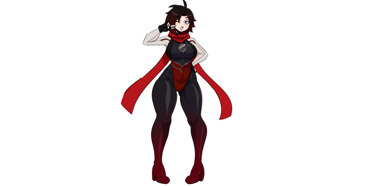 Ruby rose in justice league x RWBY part 2 outfit by Roartbot2023 on ...