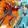 Silver Metal VS. Mecha Flare