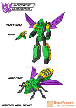 Waspinator - Deluxe Insecticon - G1 Cartoon Design