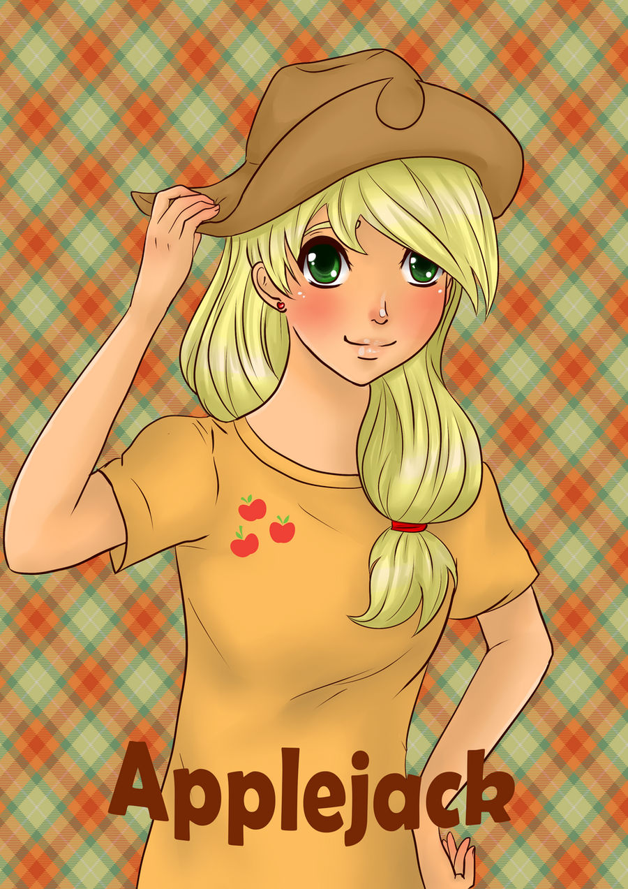 Applejack Human Pool Applejack humanized by Salamini on DeviantArt