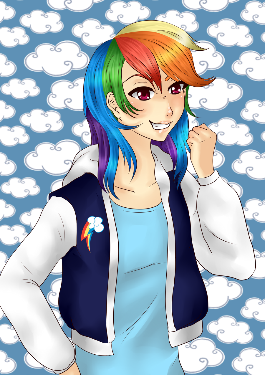 Rainbow Dash humanized
