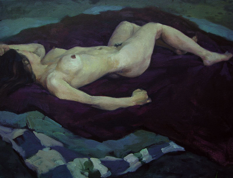 sleeping nude, 2005