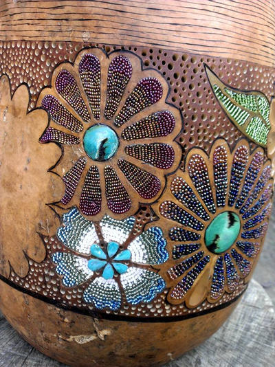 Gourd Inlay Gourd beaded inlay 5 by prettyblueraven on DeviantArt
