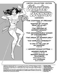 The Lost Wonder Woman Tabloid: Inside Front Cover