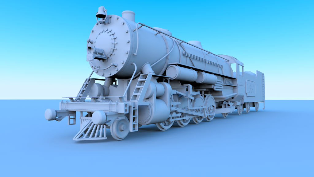 Train Engine Using Modelling Clay Mikado Locomotive Clay render by rvdm88 on DeviantArt