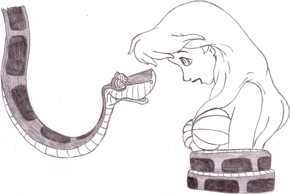 Ariel and Kaa