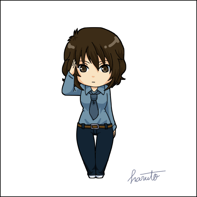 original chibi character by ranzakiharuto on DeviantArt