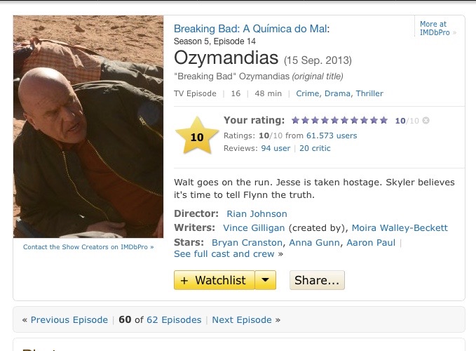 Breaking Bad Ozymandias (TV Episode 2013) - IMDb