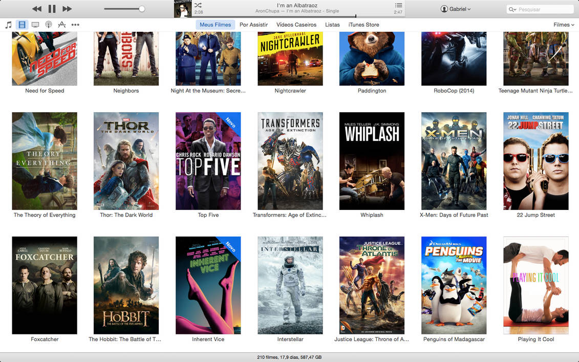 My movie library on iTunes by gabrielwsb on DeviantArt