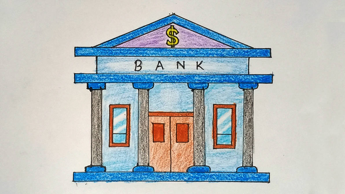 How To Draw A Bank Easy by drawingartificer on DeviantArt