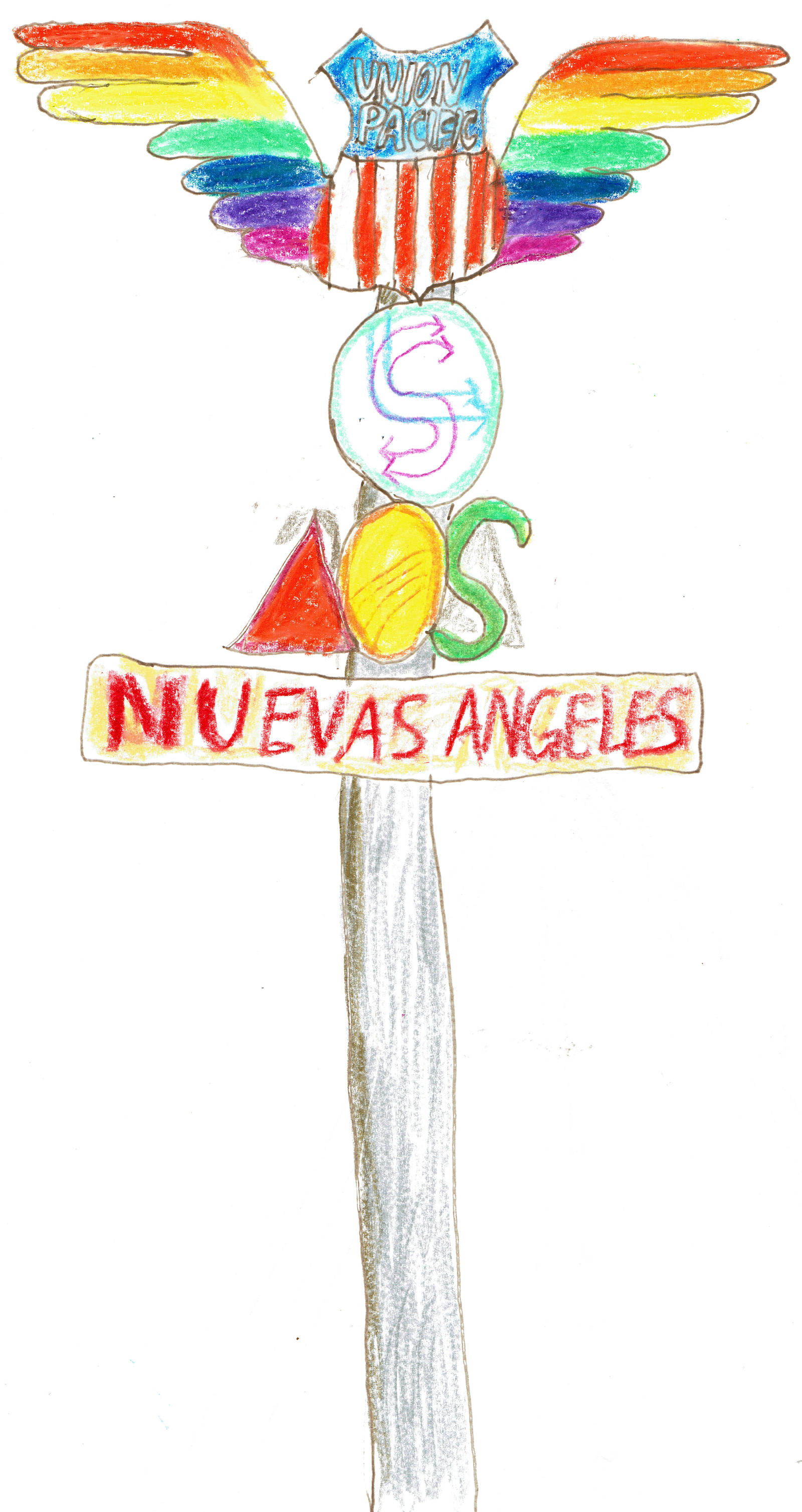 Station Sign, Nuevas Angeles, Nu'u-Sara, Ai'a'ivea
