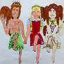 Eieio, Holly, and Aislinn - exaggerated walk!