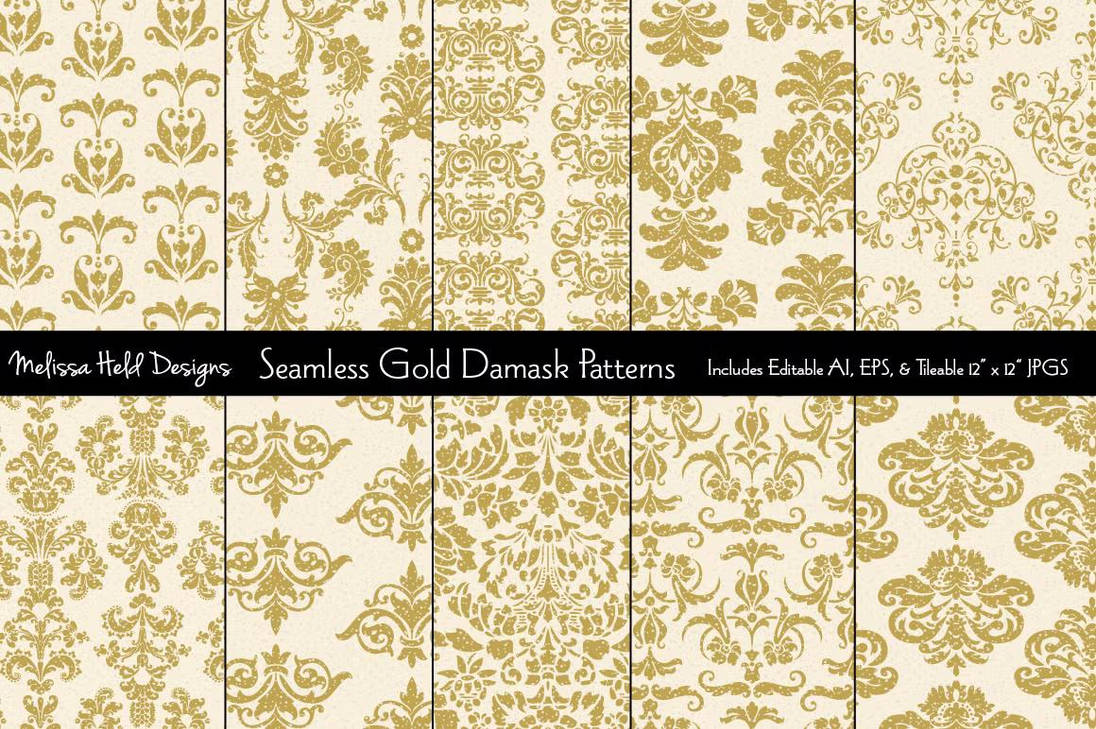 Deviantart Gold Pattern Seamless Gold Damask Patterns by zobatetiv62 on DeviantArt