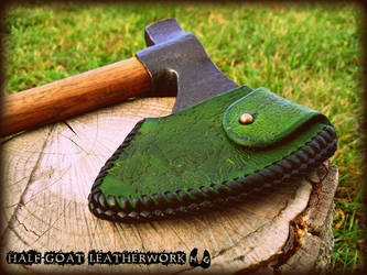 Woodland Axe sheath by Half-Goat