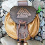 Odin Valknut belt pouch